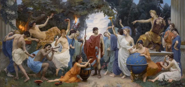 the feast of dionysus painting